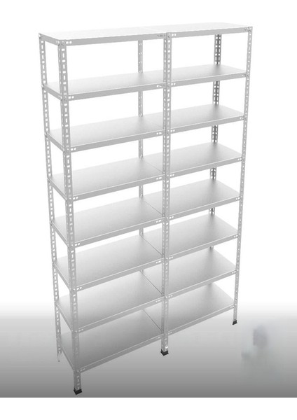 Galvaniz Çelik Raf Ünitesi 31X186X200 8 Katlı