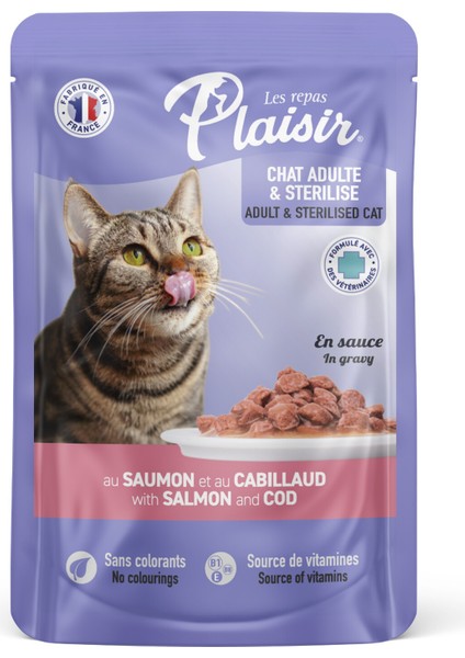 Plaısır Ezme Kedi Konservesi Somon ve Morina 100 gr