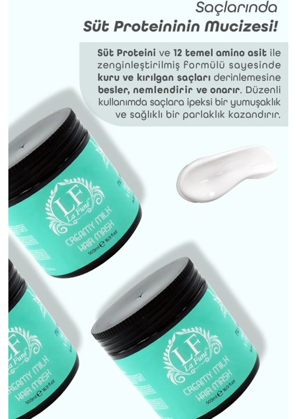 Milk Therapy Kremsi Süt Proteinli Onarıcı Saç Bakım Kremi 500 ml modelleri