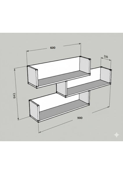 Duvar Rafı Belen Beyaz fiyatları
