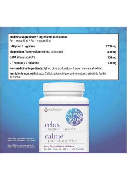 Relax Magnesium Powder-Orijinal Usa Magnezyum Tozu Berry Flavour 126 gr 21 Porsiyon fırsatları