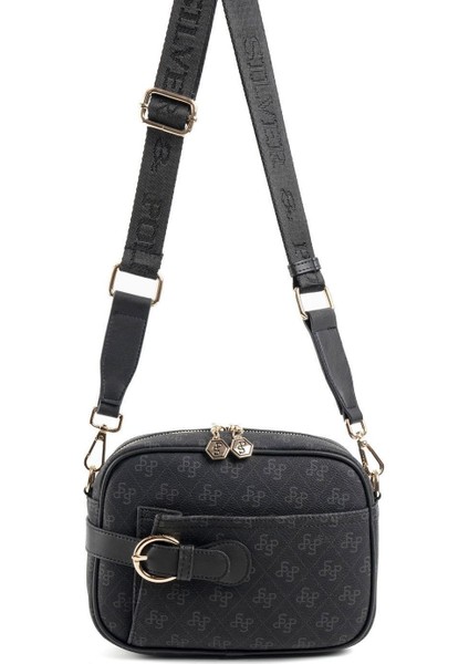 Silver & Polo Siyah SP1256 Çapraz Çanta