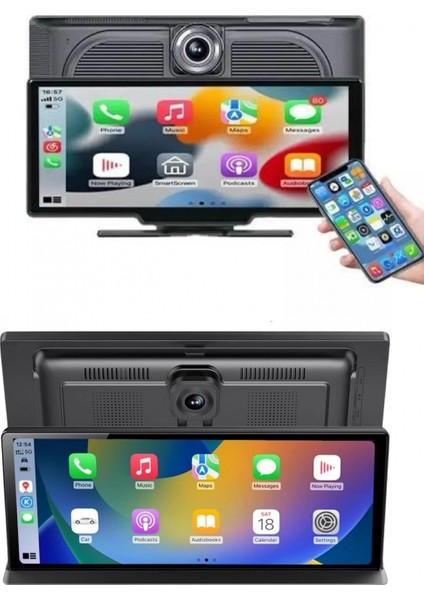 Ieg 4K Ultra Araç Içi Ön ve Arka Kameralı Ekran Hd 2 Kameralı Torpido Üstü Araç Multimedya fırsatları