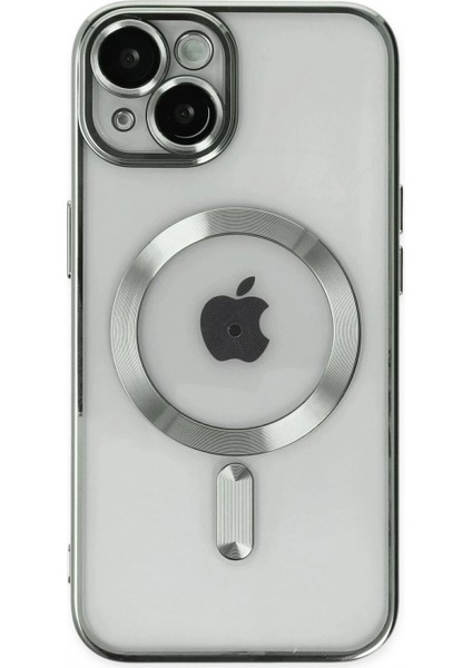 Ieg iPhone 14 Kılıf Kross Magneticsafe Kapak - Gümüş