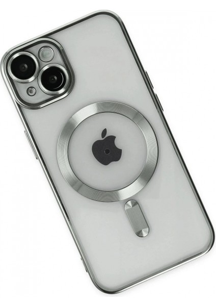Ieg iPhone 14 Kılıf Kross Magneticsafe Kapak - Gümüş modelleri