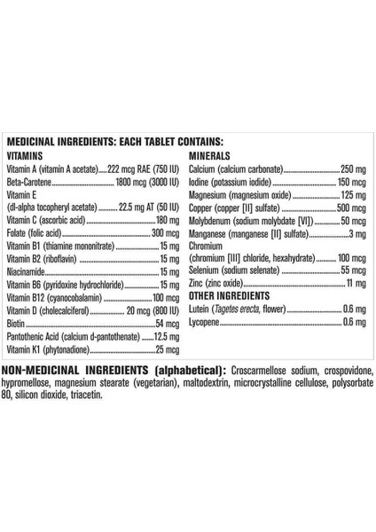 Men 50+Homes Multivitamin And Minerals fiyatları