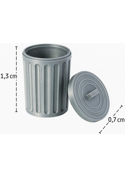 4 Adet Çöp Kutusu - Kovası - 1/50 Ölçekli 1:50 1,5 cm - Figür, Maket, Minyatür fiyatları