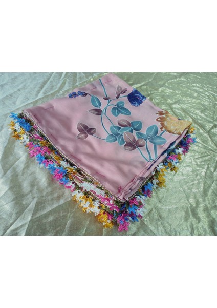 ve Reyhan El Emeği Iğne Oyası Yazma , Fular ,yemeni, Mevlit Örtüsü ,hediyelik 4 Kenarı Oyalı