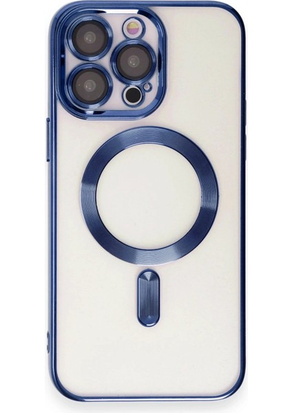 Ieg iPhone 15 Pro Kılıf Kross Magneticsafe Kapak - Lacivert modelleri