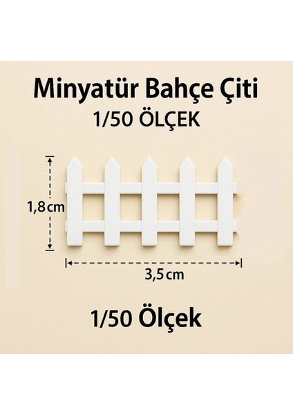 10 Adet Boyanabilir Bahçe Çiti - 1/50 Ölçekli 1:50 1.5 cm - Figür, Maket, Minyatür fiyatları
