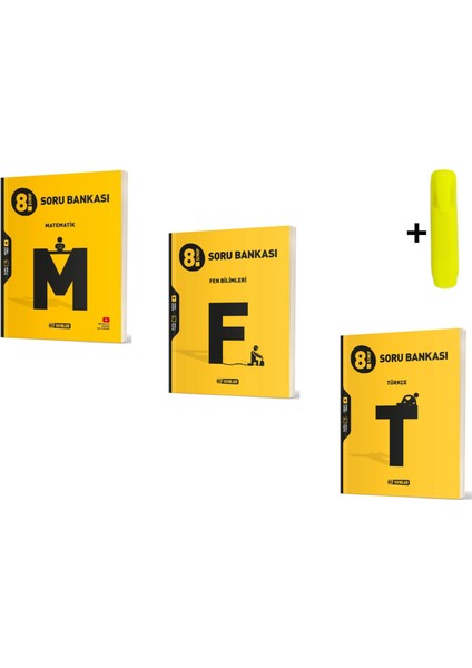 8.sınıf Matematik Fen Türkçe Soru Bankası Seti