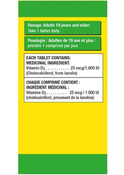 Kirkland Signature D3 1000 Iu, 360 Tablets-Usa fiyatları