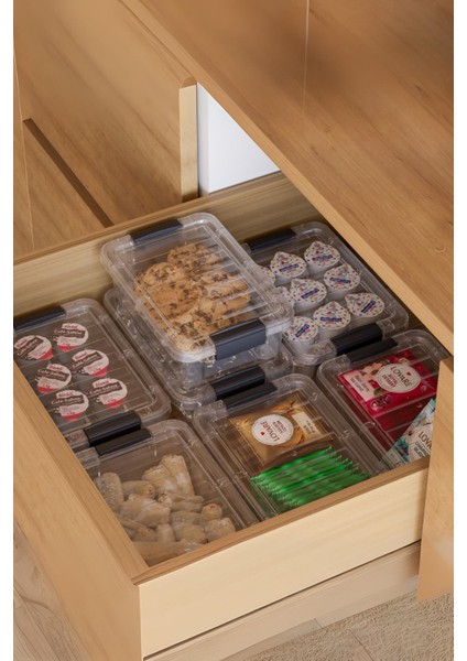 6’lı Şeffaf Saklama Kutusu & Düzenleme Kutusu 1 Lt fiyatları