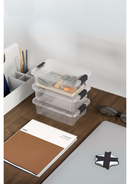 6’lı Şeffaf Saklama Kutusu & Düzenleme Kutusu 1 Lt modelleri