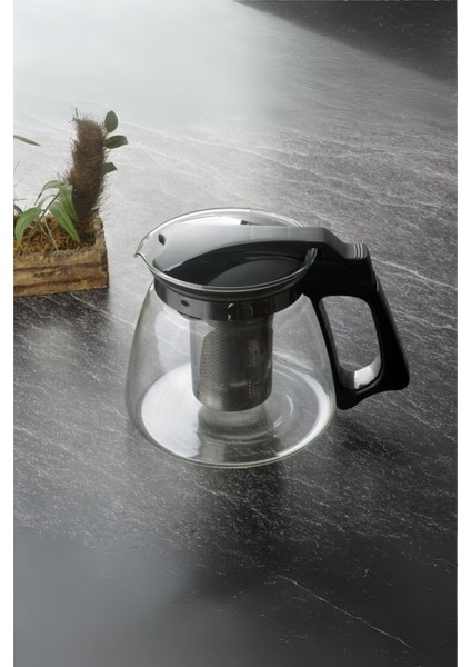 Süzgeçli Cam Demlik 1100 ml