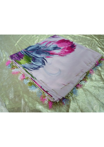 ve Reyhan El Emeği Iğne Oyası Yazma , Fular ,yemeni, Mevlit Örtüsü ,hediyelik 4 Kenarı Oyalı