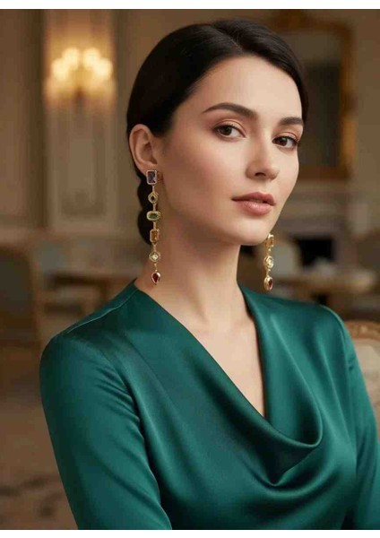 Zirkon Renkli Y Küpe fiyatları