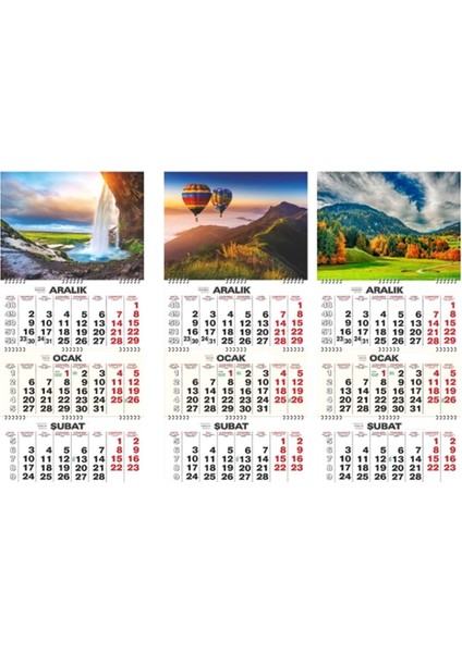 Gemici Takvimi Manzara Karışık 2026 - 1 Adet