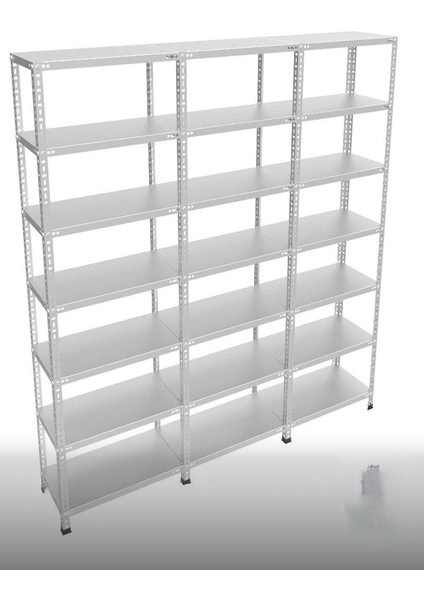 Galvaniz Çelik Raf Ünitesi 31X279X200 7 Katlı