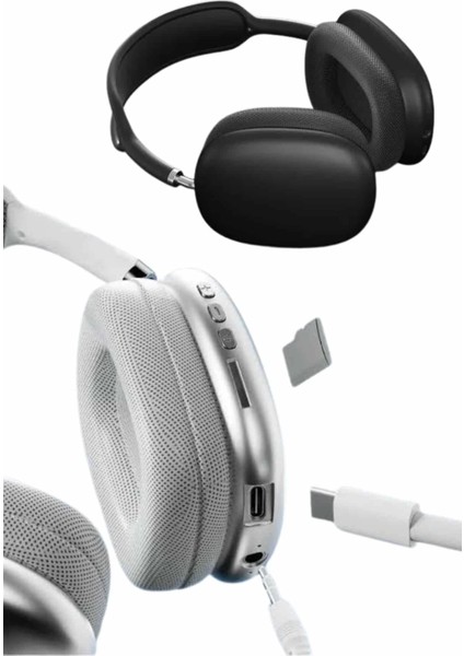 Bfs 2025 Model Kulak Üstü Kablosuz Bluetooth Kulaklık Gürültü Azalta Uzun Pil fırsatları