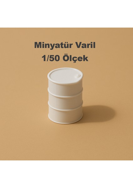 6 Adet Boyanabilir Varil - 1/50 Ölçekli 1:50 - Figür, Maket, Minyatür fırsatları