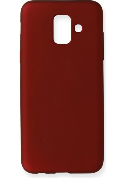 Samsung Galaxy A6 2018 Kılıf First Silikon - Bordo