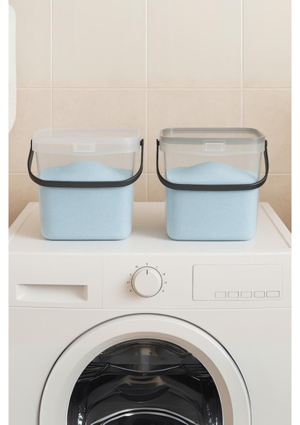 2’li Multibox Deterjanlık Kutusu & Banyo Düzenleyici & Saklama Kutusu 6 Lt Şeffaf modelleri