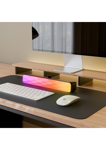 SBT31 10WATT 1200MAH Rgb Bluetooth 5.3 Soundbar Speaker | Type-C, Tf Card, Usb, Aux Hoparlör Siyah fiyatları