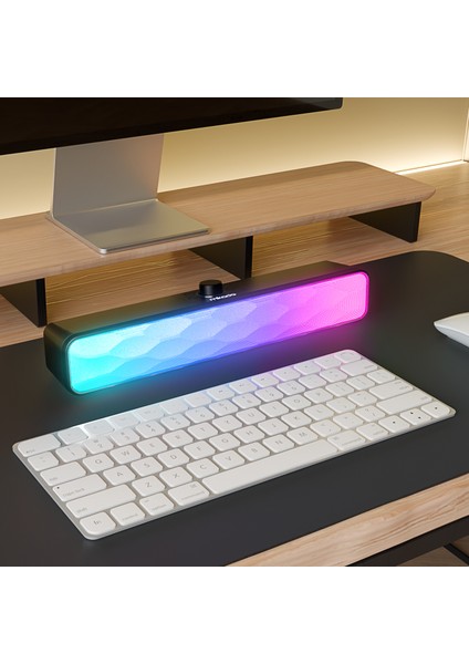 SBT31 10WATT 1200MAH Rgb Bluetooth 5.3 Soundbar Speaker | Type-C, Tf Card, Usb, Aux Hoparlör Siyah modelleri