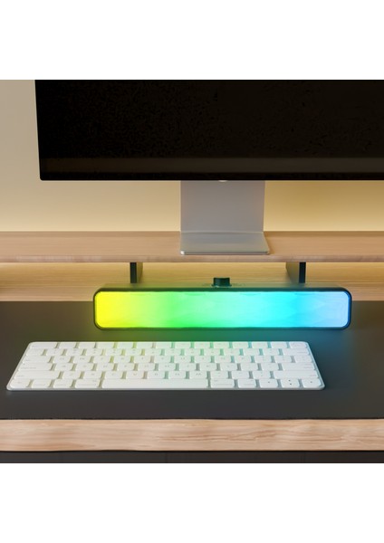 SBT31 10WATT 1200MAH Rgb Bluetooth 5.3 Soundbar Speaker | Type-C, Tf Card, Usb, Aux Hoparlör Siyah fırsatları