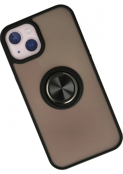Ieg iPhone 15 Kılıf Montreal Yüzüklü Silikon Kapak - Siyah fiyatları