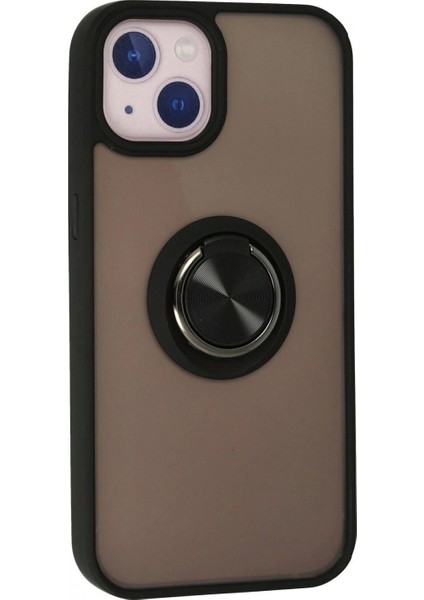 Ieg iPhone 15 Kılıf Montreal Yüzüklü Silikon Kapak - Siyah modelleri