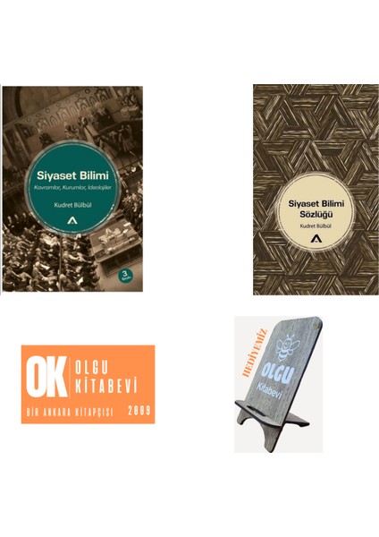 Siyaset Bilimi - Siyaset Bilimi Sözlüğü / ​kudret Bülbül - 2 Kitap Takım Telefon Tutucu Hediye