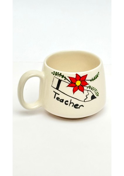 Öğretmenler Günü Teacher Double El Yapımı Seramik Kupa, Seramik Kupa, Hand Made fırsatları