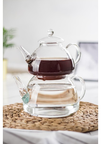 Dore Isaya Dayanıklı Borosilikat Cam Çaydanlık 750 / 1300 ml