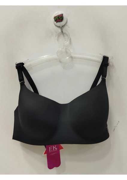 Kadn Desteksiz ve Balensiz Yumuşak Siyah Sütyen