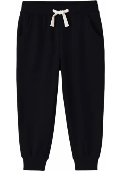 Punıx Kıds Özel Seri Düz Renk %100 Pamuk Şardonlu Kışlık Erkek Çocuk Eşofman Altı