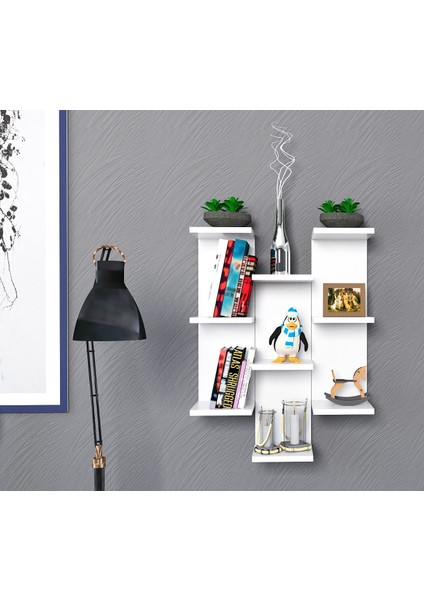 Duvar Rafı Letra Beyaz