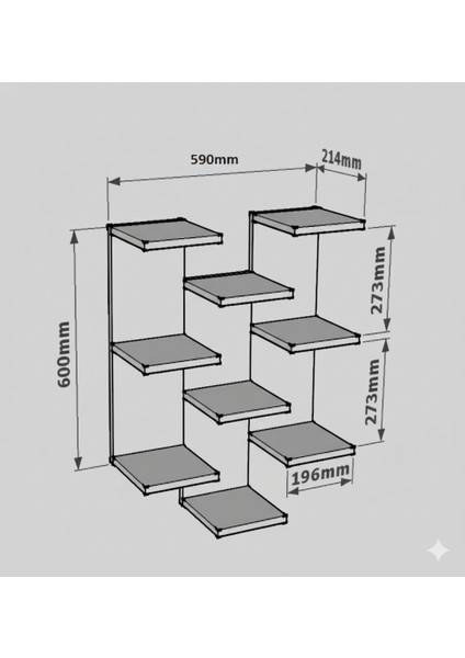 Duvar Rafı Letra Beyaz fiyatları