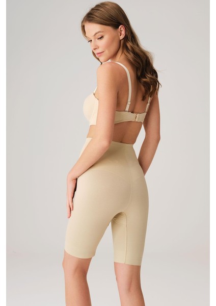 Toparlayıcı Bel ve Bacak Inceltici Dikişli Uzun Paçalı Orta Bel Sıkı Şort Korse fiyatları