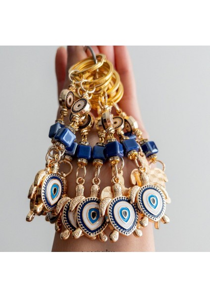 Nazar Boncuğu Kaplumbağa Anahtarlik Iyi Şans Tilsimi Çanta Süsü fiyatları