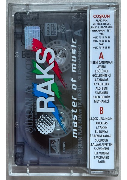 Şükran Ay Beni Canımdan Ayırdı Kaset (Jelatinli Sıfır Orijinal Dönem Baskı Kaset) fiyatları