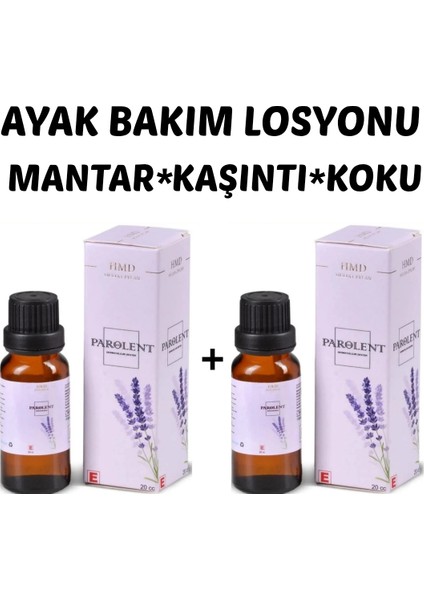 Bitkisel Ayak Bakım Losyonu 20CC 2 Adet (Mantar-Kaşıntı-Koku)Sağlık Bakanlığı Onaylı Üts Kayıtlı