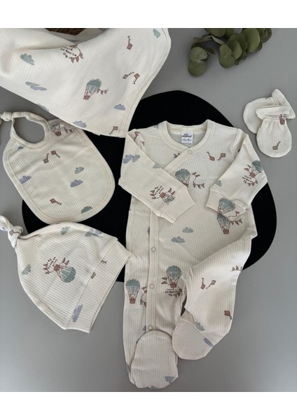 Paraşüt Desen Tulumlu 5'li Set