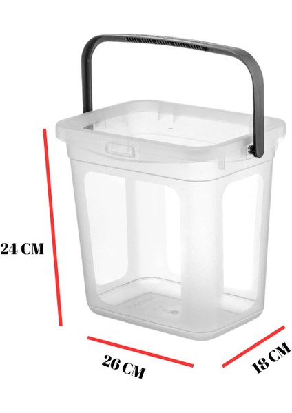 2’li Multibox Erzak Saklama Kabı & Saklama Kutusu 6 Lt Şeffaf fırsatları