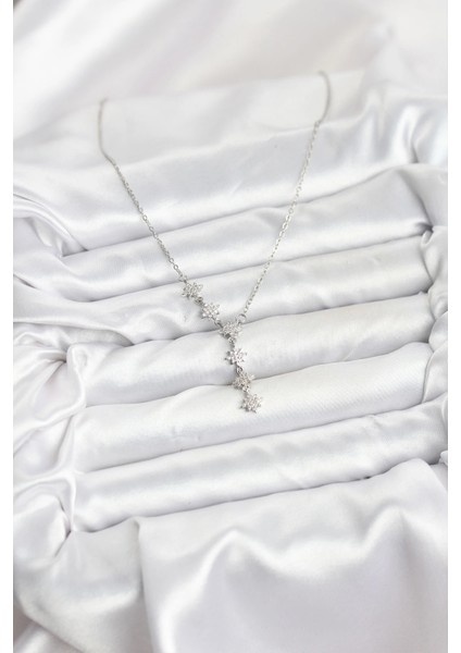 Bfs 316L Çelik Zincir Gümüş Renk Kutup Yıldızı Model Kadın Kolye fiyatları