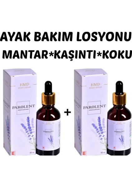 Bitkisel Ayak Bakım Losyonu 50CC 2 Adet(Mantar-Kaşıntı-Koku)Sağlık Bakanlığı Onaylı Üts Kayıtlı