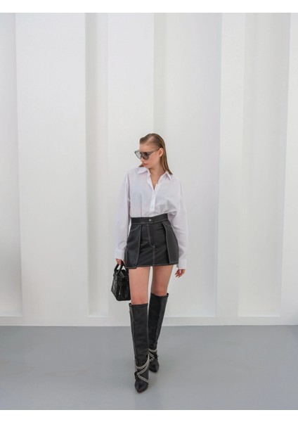 Kontrast Deri Etek Siyah indirimleri