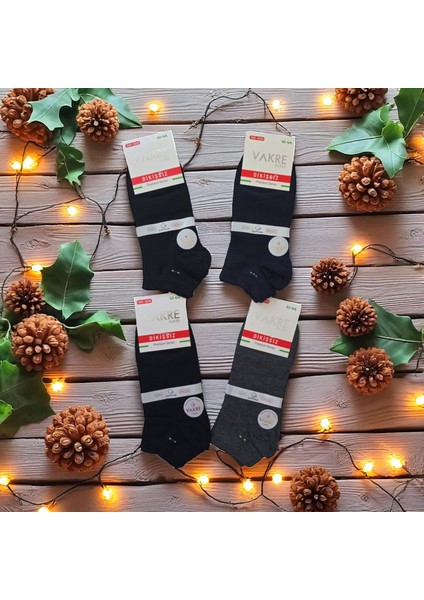 Erkek Kısa Dikişsiz Premium Topuk Burun Takviyeli Çorap 6'lı fiyatları