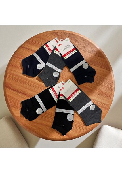Erkek Kısa Dikişsiz Premium Topuk Burun Takviyeli Çorap 6'lı fırsatları